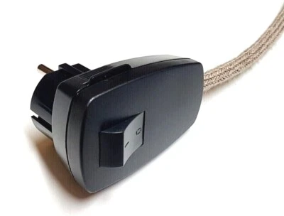 Kabel Zuleitung 2/3/5-adrig Textilkabel Mit Stecker Schalter 3X1,5 Leinen Lampen - Bild 1 von 4