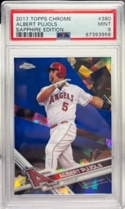 Albert Pujols 2017 Topps Chrome SAPPHIRE Edition #380 - PSA 9 MINT - ANGELS - Picture 1 of 2