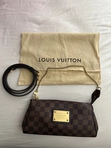 Louis Vuitton Damier Ebene Eva Clutch Handbag - Picture 1 of 10
