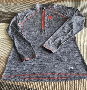 Under Armour Syracuse Damen Semi-Fitted Heat Gear 1/4 Zip Longsleeve Pullover - Bild 1 von 3