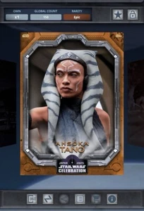 Star Wars Card Trader 2025 Celebration Ahsoka Tano 150cc Epic - Picture 1 of 2