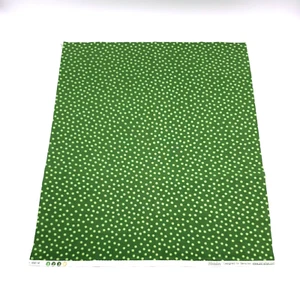 Holiday Gold Green Dot Fat Quarter Fabric Square 100% Cotton 18" x 21" Minimum - Picture 1 of 6