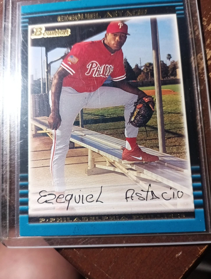 2002 Bowman Ezequiel Astacio Baseball Card #336 Phillies (251) - Image 1 of 3