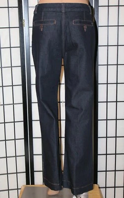 Pantalones de mezclilla Missy relajados lavado oscuro BANDOLINO BLU para mujer talla 10 29" entrepierna usados en excelente estado Foto 1 de 4