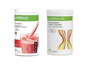 Herbalife Nutrition Formula 1 Strawberry Shake, 500 gm and Protein Powder, 400 g - Picture 1 of 6