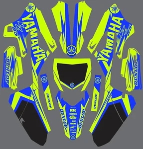 Vibrant Green blue YAMAHA GRAPHICS  YZ 85 YZ85 2022-2023 decals - Picture 1 of 1