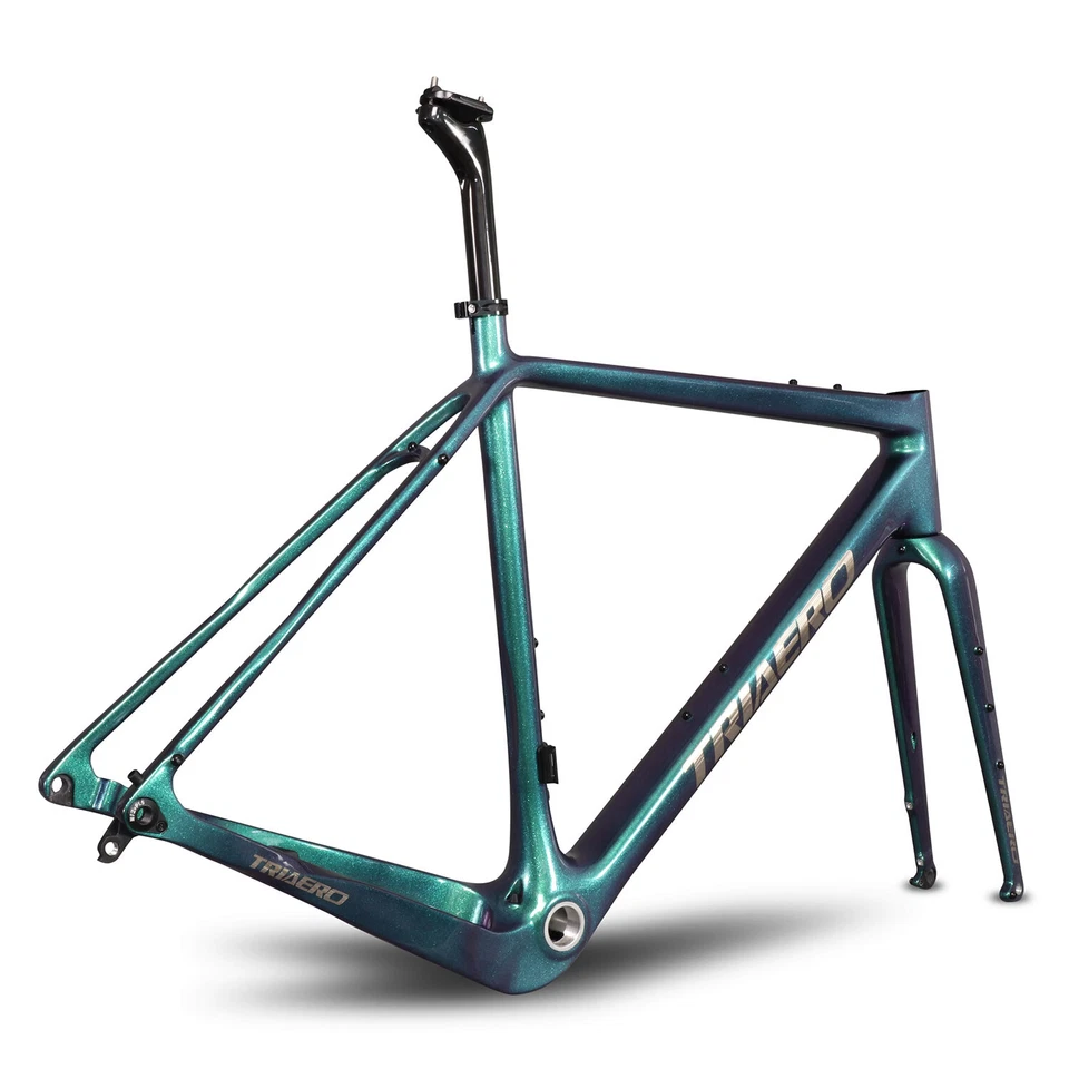 ICAN GJ02 Carbon Gravel Bike Frameset All Inner Cable BSA 56cm UDM