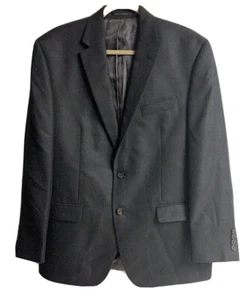 DKNY Essentials Wool Men Suit Jacket Dark Grey Size..read? Made in Canada - Picture 1 of 12
