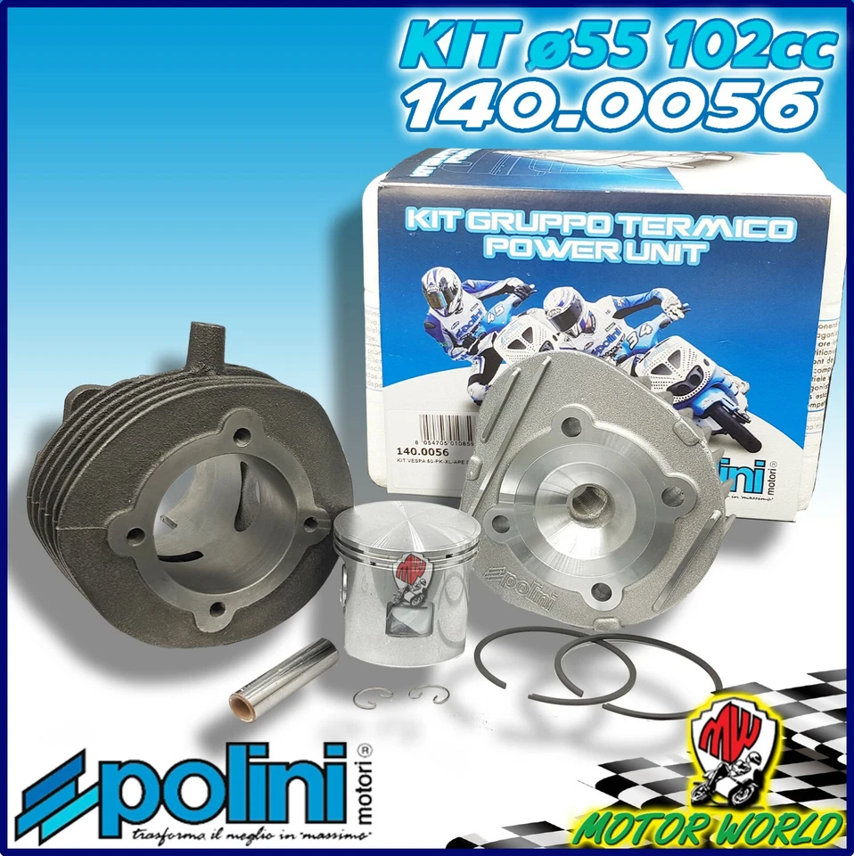 Grupo Térmico Polini D. 55 102 CC 140.0056 Kit Cilindro Vespa 50 PK S XL FL2 - Imagen 1 de 1