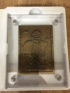 1989 Highland Mint Bronze Troy Aikman Topps Rookie Card mit COA - Bild 1 von 2