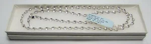 HAN Italy 925 Sterling Silver Twist Herringbone 30" Chain Necklace 17g - NWT - Picture 1 of 5