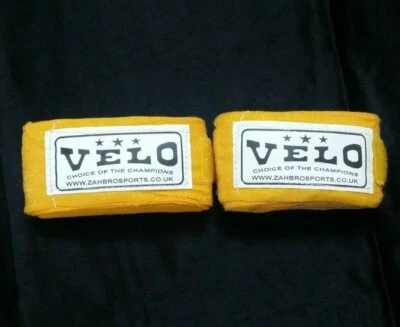 Hand Wraps for Boxing MMA | Adult Strap Boxing Bandage | Mustard Yellow Colour - Image 1 of 4