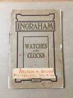 Original Antique 1915-1916 Ingraham Watches & Clocks Catalog