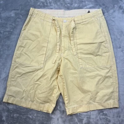 Tommy Hilfiger Board Shorts Mens Size Medium Light Yellow Retro Swim Trunks - Image 1 of 4