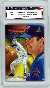 1995 Pinnacle All-Star #3 Nolan Ryan AGC 10 Gem Mint Texas Rangers - Picture 1 of 2