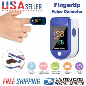 2022 Nagelneu!! SPO2 Oximeter Finger Puls LED Monitor Blut Sauerstoff Herzfrequenz - Bild 1 von 11