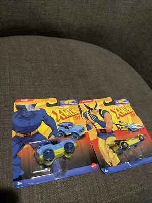 Hot Wheels- Character Cars - X-Men '97 - Beast and Wolverine set of 2 - Image 1 of 4