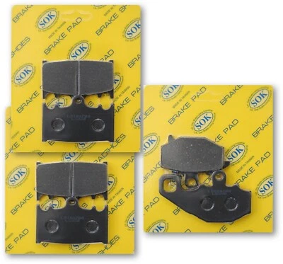 ALMOFADAS DE FREIO DIANTEIRAS E TRASEIRAS adequadas para KAWASAKI ZX 900 Ninja ZX-9 ZX-9R 1994-1996 - Imagem 1 de 3