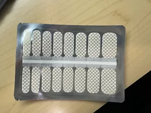 Clear with Gold Scale Print Nail Polish Strips Wraps Stickers - Peel & Apply - Picture 1 of 1