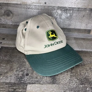 John Deere Snap Back Embroidered Hat Cap Ottumwa Works, Ottumwa IA, Khaki Green - Picture 1 of 7