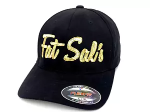 FAT SAL'S DELI Hat X Hall of Fame Cap Black Metallic Gold Limited Fitted L XL - Picture 1 of 7