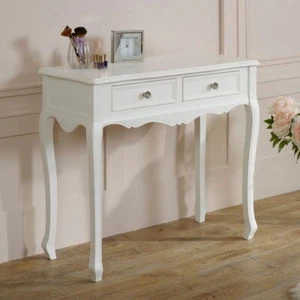 White console dressing table French shabby chic bedroom living room furniture - Picture 1 of 4