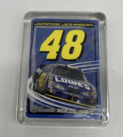NASCAR Jimmie Johnson Glass Paper Weight #48 2005 Monte Carlo Collector's Card Cover