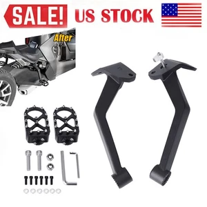 2x FootPegs Foot Boards Footrest For Can-Am Ryker 900 600 Ace Rally Sport 19-25 - Picture 1 of 12