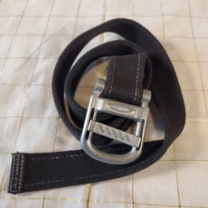 Cinturón Oakley De Colección Metal y Algodón Para Hombre Negro 38" Largo Más 3" Hebilla de Metal Sólido - Imagen 1 de 9
