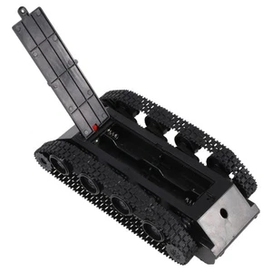 Rc Tank Roboter Tank Auto Chassis Kit Gummiraupenkette für 130 Motor Diy 7184 - Bild 1 von 7