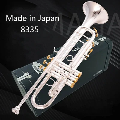 new quality 8335 Bb Trumpet Brass Silver Plated Professional Trumpet Instruments - Image 1 of 4