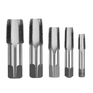 1/8" 1/4" 3/8" 1/2" 3/4" 5-Pack NPT Pipe Tap Set Thread Forming Taps Carbon - Picture 1 of 6