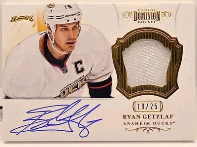 2012 PANINI DOMINION RYAN GETZLAF AUTO #/25 - Image 1 of 2