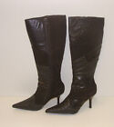 Fiorelli Womens Pointy Winter Boots Leather Ladies Cassidy Choc Size 7.5 Rrp$280