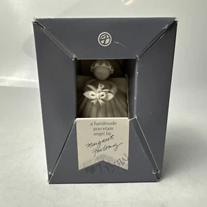 Margaret Furlong BOUQUET ANGEL ORNAMENT 2" 1987 Shell Christmas w/ Box & Cert - Picture 1 of 8