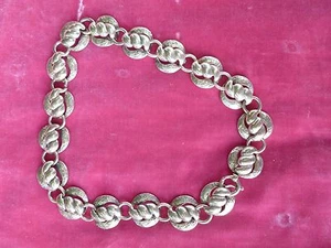 VINTAGE RETRO STERLING SILVER NAPIER CHOKER NECKLACE - Picture 1 of 5