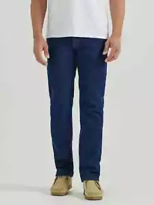 Wrangler Flex for Comfort Regular Fit Stretch Men's size 44x30 Blue Denim Jeans - Picture 1 of 10