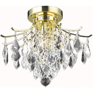 Chandelier Pendant Crystal Flush Mount Ceiling 3 Light Fixture Bathroom Bedroom - Picture 1 of 2
