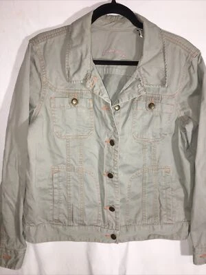 Chaqueta Caribbean Joe Mujer XLarge Algodón Denim Ligero Informal Foto 1 de 4