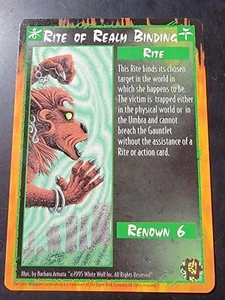 Rite of Realm Binding - Rage CCG 1995 Upper Deck - Picture 1 of 1
