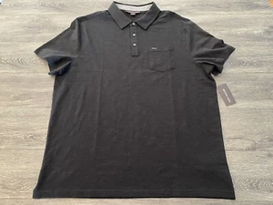 Michael Kors Black Short Sleeve MK Logo Polo Brand NWT Size XL MSRP $89.50 ! - Picture 1 of 7