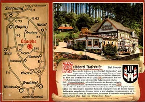 Bad Laasphe Wittgensteiner Bergland, Waldhotel Hotel Haferkiste, Umgebungskarte - Picture 1 of 2