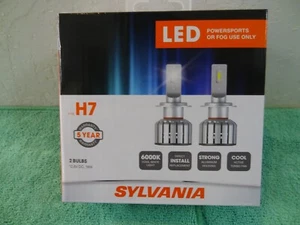 NEW SYLVANIA H7 LED Power Sports/Fog Headlight 2 Bulbs Item H7SL.BX2 - Foto 1 di 10