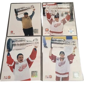 DETROIT RED WINGS Photo Lot Stanley Cup Champions Steve Yzerman Bowman McCarty - Picture 1 of 15
