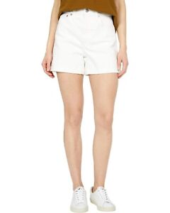Madewell Womens High-Rise Denim Shorts in Tile White Size 29