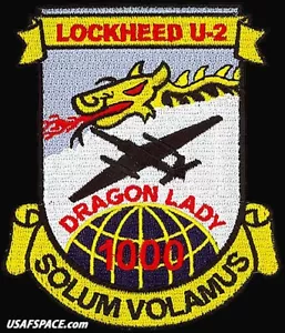 USAF 1er RECONOCIMIENTO SQ-U-2 DRAGÓN DAMA - 1000 HORAS -Beale AFB - PARCHE ORIGINAL - Imagen 1 de 3