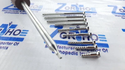 ORTHO ZE 3.5mm Cannulated Cancellous Screws partial thread Stainless Steel-316L (71 pcs)