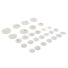28 Pieces White Bb Clarinet Key Pads for Wind Instrument Parts