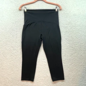 Ivivva by Lululemon Leggings Girls 14 Black Crop Gym Workout Athleisure Yoga - Picture 1 of 11