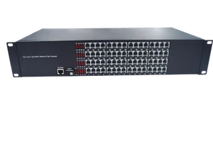 Pots Landline rj11 Telephone rj45 Ethernet over Fiber optic Media Converter 1set - Picture 1 of 30